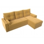 Угловой диван Верона лайт (микровельвет желтый) - Изображение 1